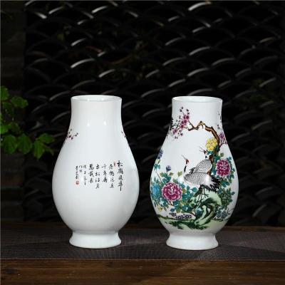 CẶP BÌNH DÁNG GIỎ DÂU HOA HẠC ĐĂNG ĐỐI